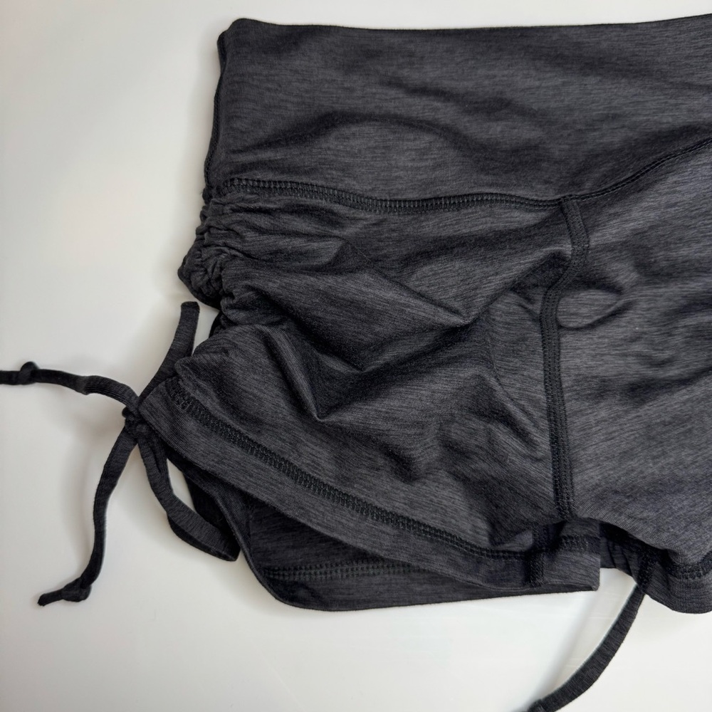 Muscle Nation Rouched Drawstring Athletic Shorts - Picture 2 of 7
